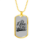 Love Like Jesus Cross Christian Necklace Stainless Steel or 18k Gold Dog Tag 24" Chain-Express Your Love Gifts