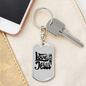 Love Like Jesus Design Christian Keychain Stainless Steel or 18k Gold Dog Tag Keyring-Express Your Love Gifts