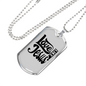 Love Like Jesus Design Christian Necklace Stainless Steel or 18k Gold Dog Tag 24" Chain-Express Your Love Gifts