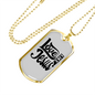 Love Like Jesus Design Christian Necklace Stainless Steel or 18k Gold Dog Tag 24" Chain-Express Your Love Gifts