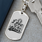 Love Like Jesus Prayer Christian Keychain Stainless Steel or 18k Gold Dog Tag Keyring-Express Your Love Gifts