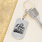 Love Like Jesus Prayer Christian Keychain Stainless Steel or 18k Gold Dog Tag Keyring-Express Your Love Gifts