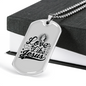 Love Like Jesus Prayer Christian Necklace Stainless Steel or 18k Gold Dog Tag 24" Chain-Express Your Love Gifts