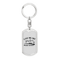 Love Me Like Deer Season Keychain Stainless Steel or 18k Gold Dog Tag Keyring-Express Your Love Gifts
