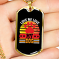 Love Me Love My Dog Necklace Stainless Steel or 18k Gold Dog Tag 24" Chain-Express Your Love Gifts