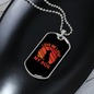 Love Me Love My Dog Red Necklace Stainless Steel or 18k Gold Dog Tag 24" Chain-Express Your Love Gifts