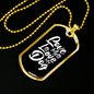 Love Me Love My Dog White Necklace Stainless Steel or 18k Gold Dog Tag 24" Chain-Express Your Love Gifts