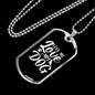 Love Me Necklace Stainless Steel or 18k Gold Dog Tag 24" Chain-Express Your Love Gifts
