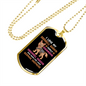 Love My barking Doorbell Necklace Stainless Steel or 18k Gold Dog Tag 24" Chain-Express Your Love Gifts