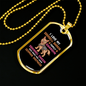 Love My barking Doorbell Necklace Stainless Steel or 18k Gold Dog Tag 24" Chain-Express Your Love Gifts