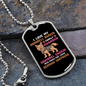 Love My barking Doorbell Necklace Stainless Steel or 18k Gold Dog Tag 24" Chain-Express Your Love Gifts
