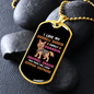 Love My barking Doorbell Necklace Stainless Steel or 18k Gold Dog Tag 24" Chain-Express Your Love Gifts