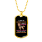 Love My barking Doorbell Necklace Stainless Steel or 18k Gold Dog Tag 24" Chain-Express Your Love Gifts