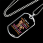 Love My barking Doorbell Necklace Stainless Steel or 18k Gold Dog Tag 24" Chain-Express Your Love Gifts