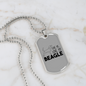 Love My Beagle Necklace Stainless Steel or 18k Gold Dog Tag 24" Chain-Express Your Love Gifts