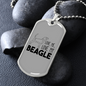 Love My Beagle Necklace Stainless Steel or 18k Gold Dog Tag 24" Chain-Express Your Love Gifts
