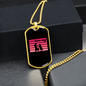 Love My Dog Necklace Stainless Steel or 18k Gold Dog Tag 24" Chain-Express Your Love Gifts