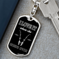 Love My Poles Fishing Keychain Stainless Steel or 18k Gold Dog Tag Keyring-Express Your Love Gifts