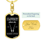 Love My Poles Fishing Keychain Stainless Steel or 18k Gold Dog Tag Keyring-Express Your Love Gifts