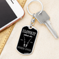 Love My Poles Fishing Keychain Stainless Steel or 18k Gold Dog Tag Keyring-Express Your Love Gifts