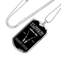 Love My Poles Fishing Necklace Stainless Steel or 18k Gold Dog Tag 24" Chain-Express Your Love Gifts