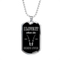 Love My Poles Fishing Necklace Stainless Steel or 18k Gold Dog Tag 24" Chain-Express Your Love Gifts