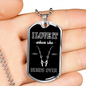 Love My Poles Fishing Necklace Stainless Steel or 18k Gold Dog Tag 24" Chain-Express Your Love Gifts