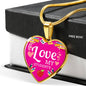Love My Students Teacher Appreciation Gift Necklace Stainless Steel or 18k Gold Heart Pendant 18-22"-Express Your Love Gifts