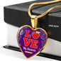 Love My Students Teacher Necklace Stainless Steel or 18k Gold Heart Pendant 18-22"-Express Your Love Gifts