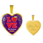 Love My Students Teacher Necklace Stainless Steel or 18k Gold Heart Pendant 18-22"-Express Your Love Gifts