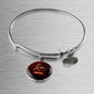 Love Never Ends Circle Pendant Bangle Stainless Steel or 18k Gold 18-22"-Express Your Love Gifts