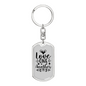 Love One Another Christian Keychain Stainless Steel or 18k Gold Dog Tag Keyring-Express Your Love Gifts