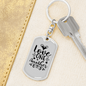 Love One Another Christian Keychain Stainless Steel or 18k Gold Dog Tag Keyring-Express Your Love Gifts