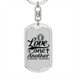 Love One Another Prayer Christian Keychain Stainless Steel or 18k Gold Dog Tag Keyring-Express Your Love Gifts