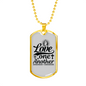 Love One Another Prayer Christian Necklace Stainless Steel or 18k Gold Dog Tag 24" Chain-Express Your Love Gifts