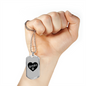 Love Paws Beagle Necklace Stainless Steel or 18k Gold Dog Tag 24" Chain-Express Your Love Gifts