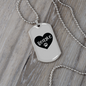 Love Paws Beagle Necklace Stainless Steel or 18k Gold Dog Tag 24" Chain-Express Your Love Gifts