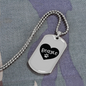 Love Paws Beagle Necklace Stainless Steel or 18k Gold Dog Tag 24" Chain-Express Your Love Gifts