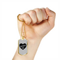 Love Paws Beagle Necklace Stainless Steel or 18k Gold Dog Tag 24" Chain-Express Your Love Gifts