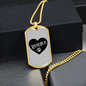 Love Paws Beagle Necklace Stainless Steel or 18k Gold Dog Tag 24" Chain-Express Your Love Gifts