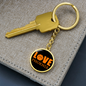 Love Phoenix Basketball Circle Keychain Stainless Steel or 18k Gold Pendant-Express Your Love Gifts
