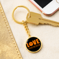 Love Phoenix Basketball Circle Keychain Stainless Steel or 18k Gold Pendant-Express Your Love Gifts