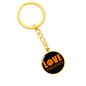 Love Phoenix Basketball Circle Keychain Stainless Steel or 18k Gold Pendant-Express Your Love Gifts