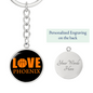 Love Phoenix Basketball Circle Keychain Stainless Steel or 18k Gold Pendant-Express Your Love Gifts