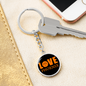 Love Phoenix Basketball Circle Keychain Stainless Steel or 18k Gold Pendant-Express Your Love Gifts