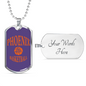 Love Phoenix Basketball Dog Tag Stainless Steel or 18k Gold 24" Chain-Express Your Love Gifts