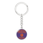 Love Phoenix Basketball Purple Circle Keychain Stainless Steel or 18k Gold Pendant-Express Your Love Gifts