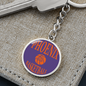 Love Phoenix Basketball Purple Circle Keychain Stainless Steel or 18k Gold Pendant-Express Your Love Gifts