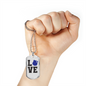 Love Police Necklace Stainless Steel or 18k Gold Dog Tag 24"-Express Your Love Gifts