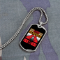 Love Rescued Me Necklace Stainless Steel or 18k Gold Dog Tag 24" Chain-Express Your Love Gifts